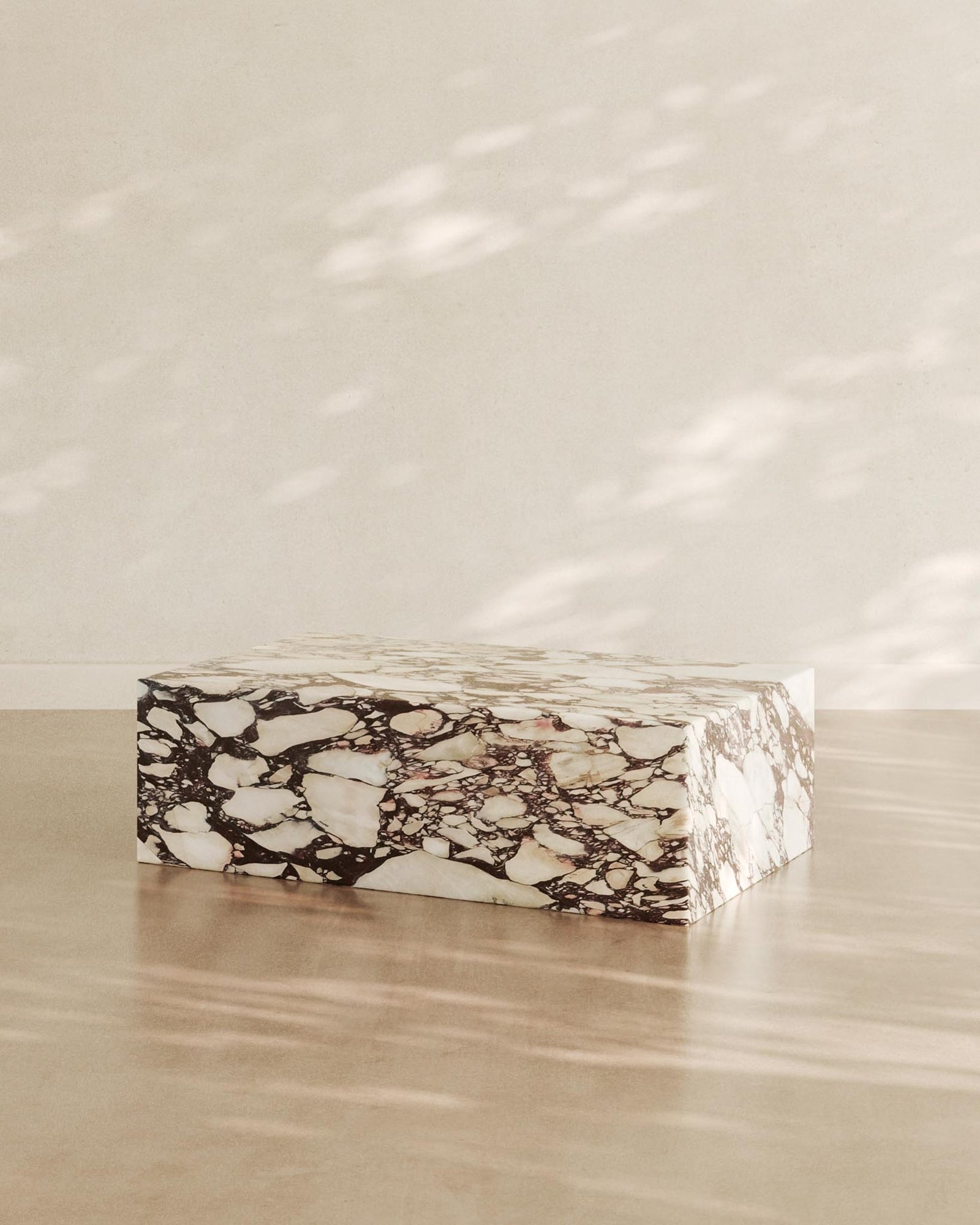 Plinth Small Side Table Jade Green Marble | Fleur Studios