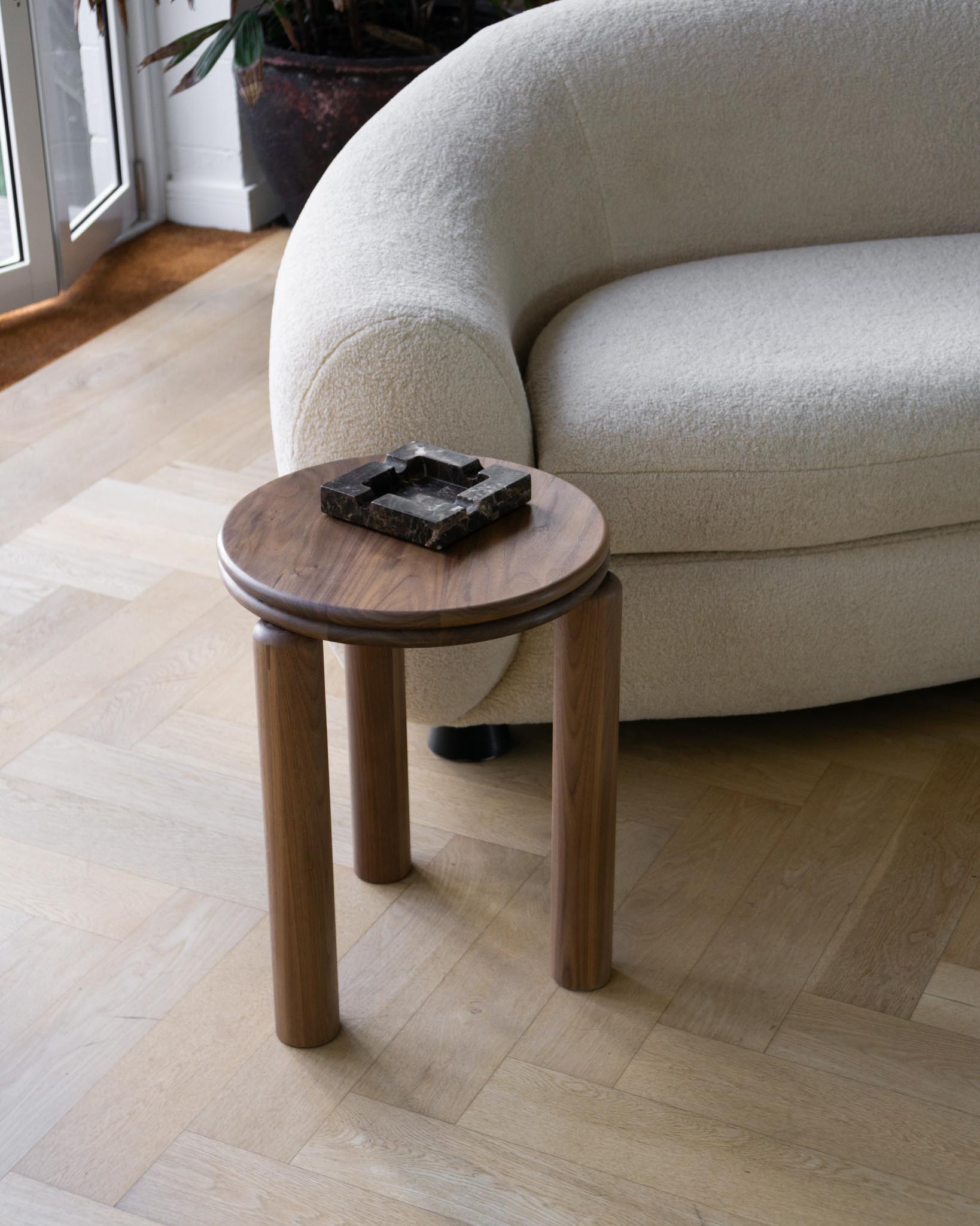 Bombola Walnut Side Table - Fleur Studios