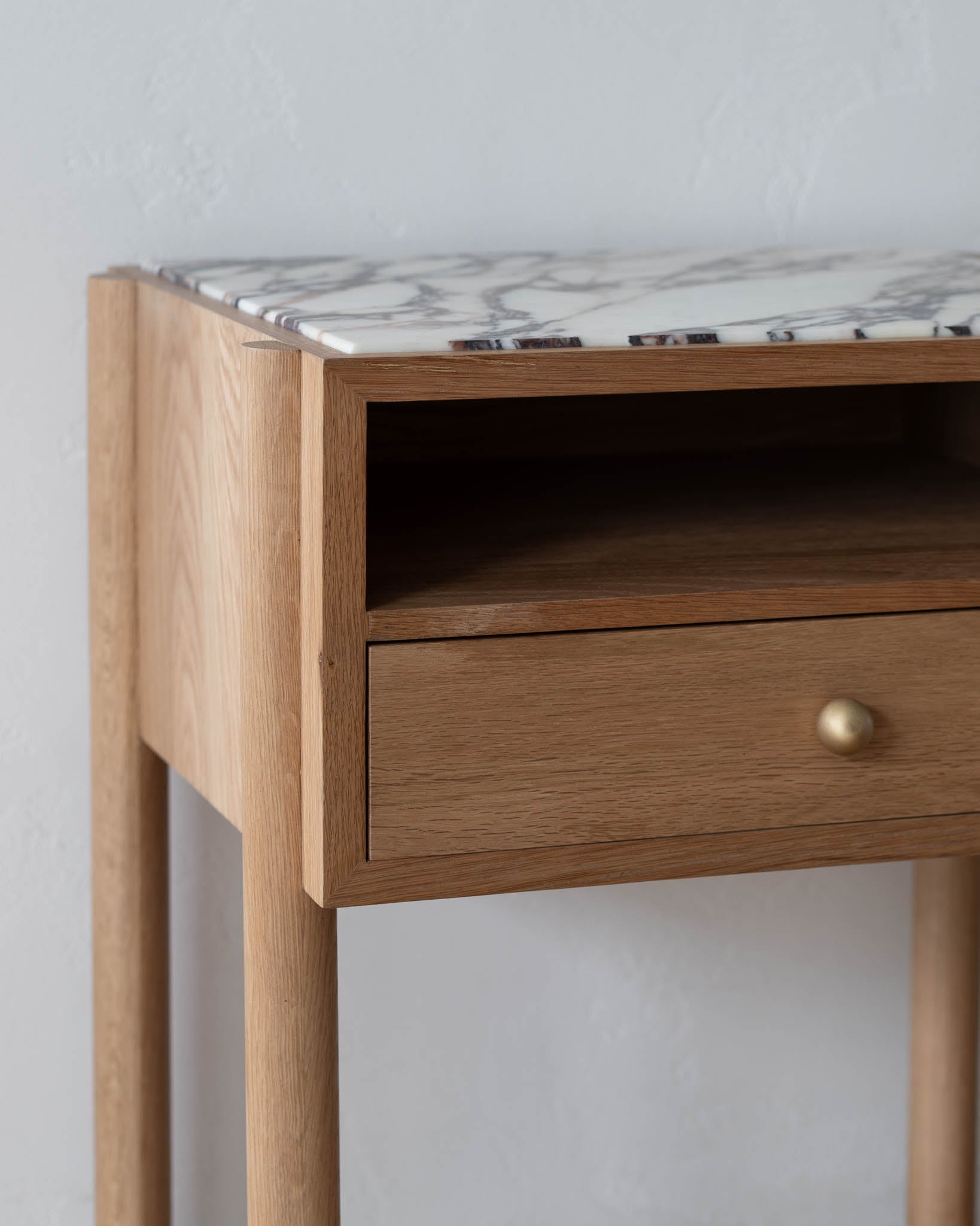 Naomi Oak Viola Bedside - Fleur Studios