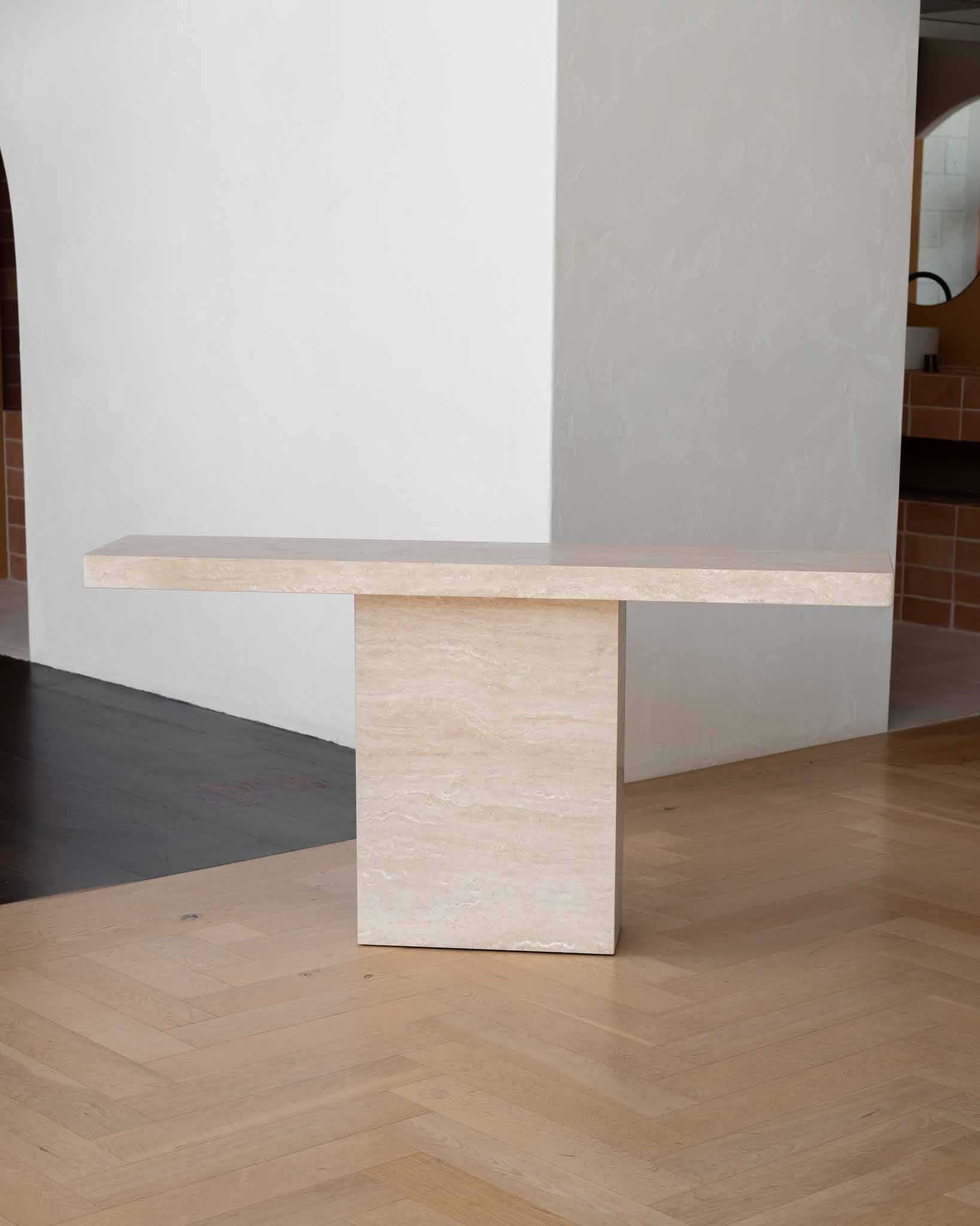 Gino Console Cream Travertine