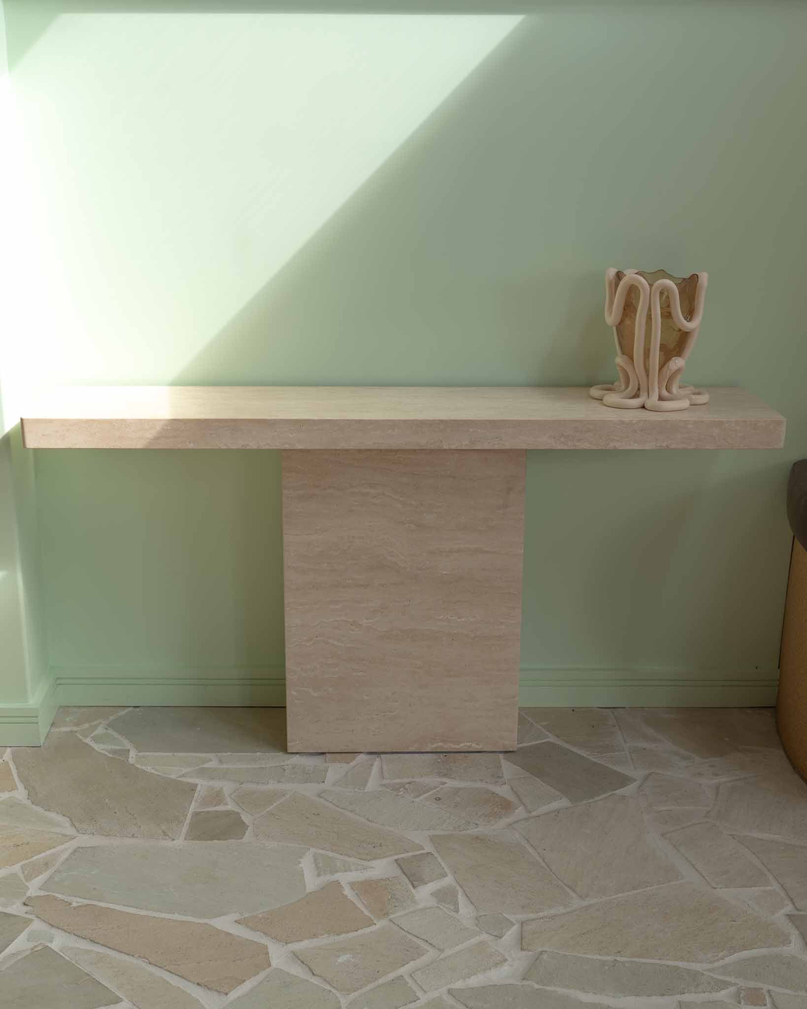 Gino Console Cream Travertine