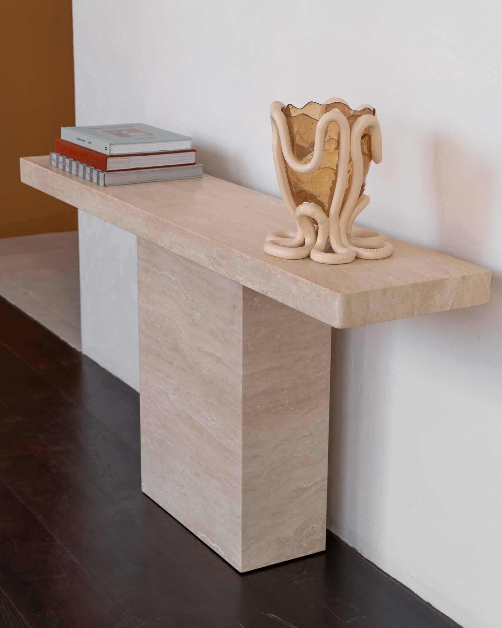 Gino Console Cream Travertine