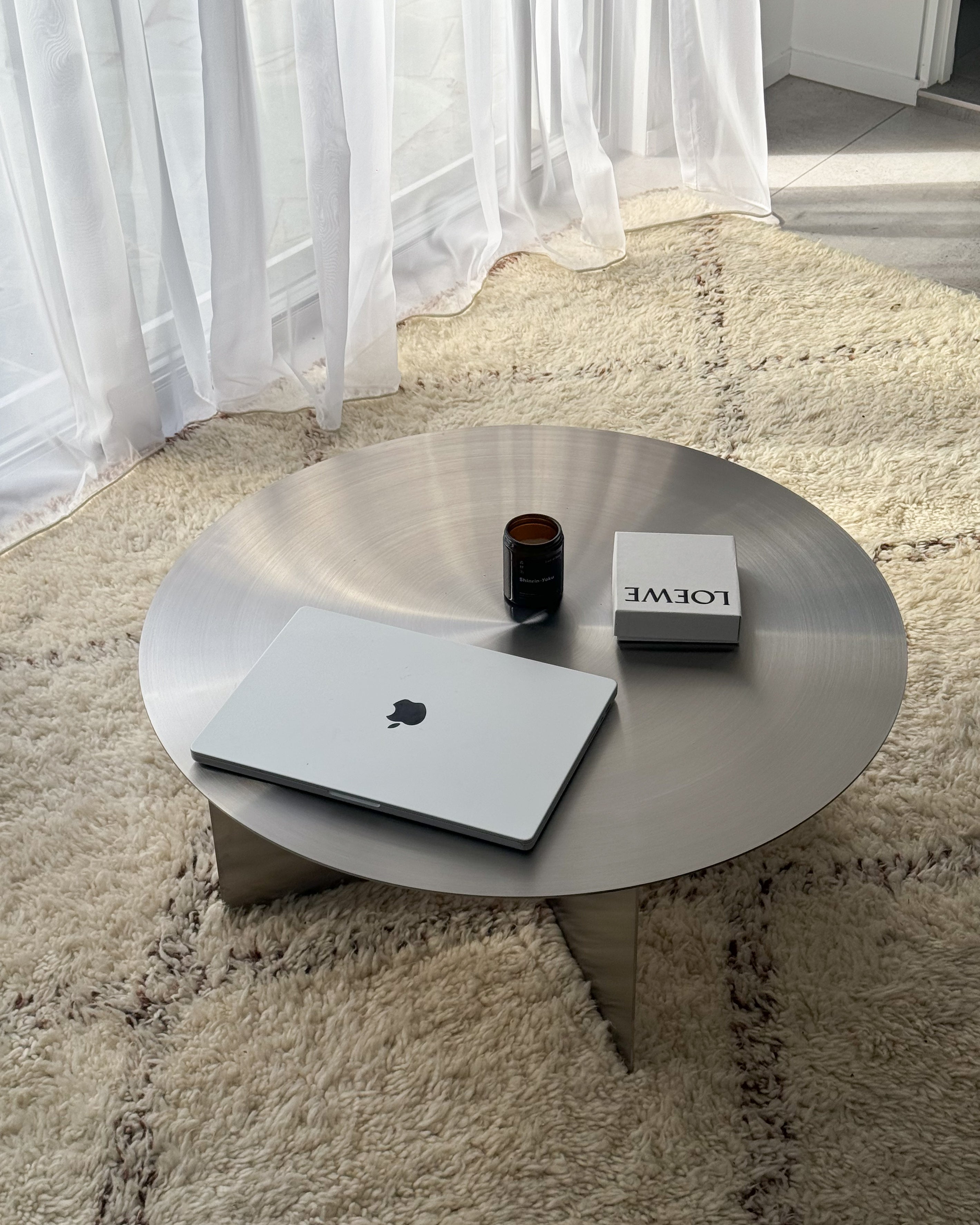 Palermo Stainless Steel Coffee Table - Fleur Studios