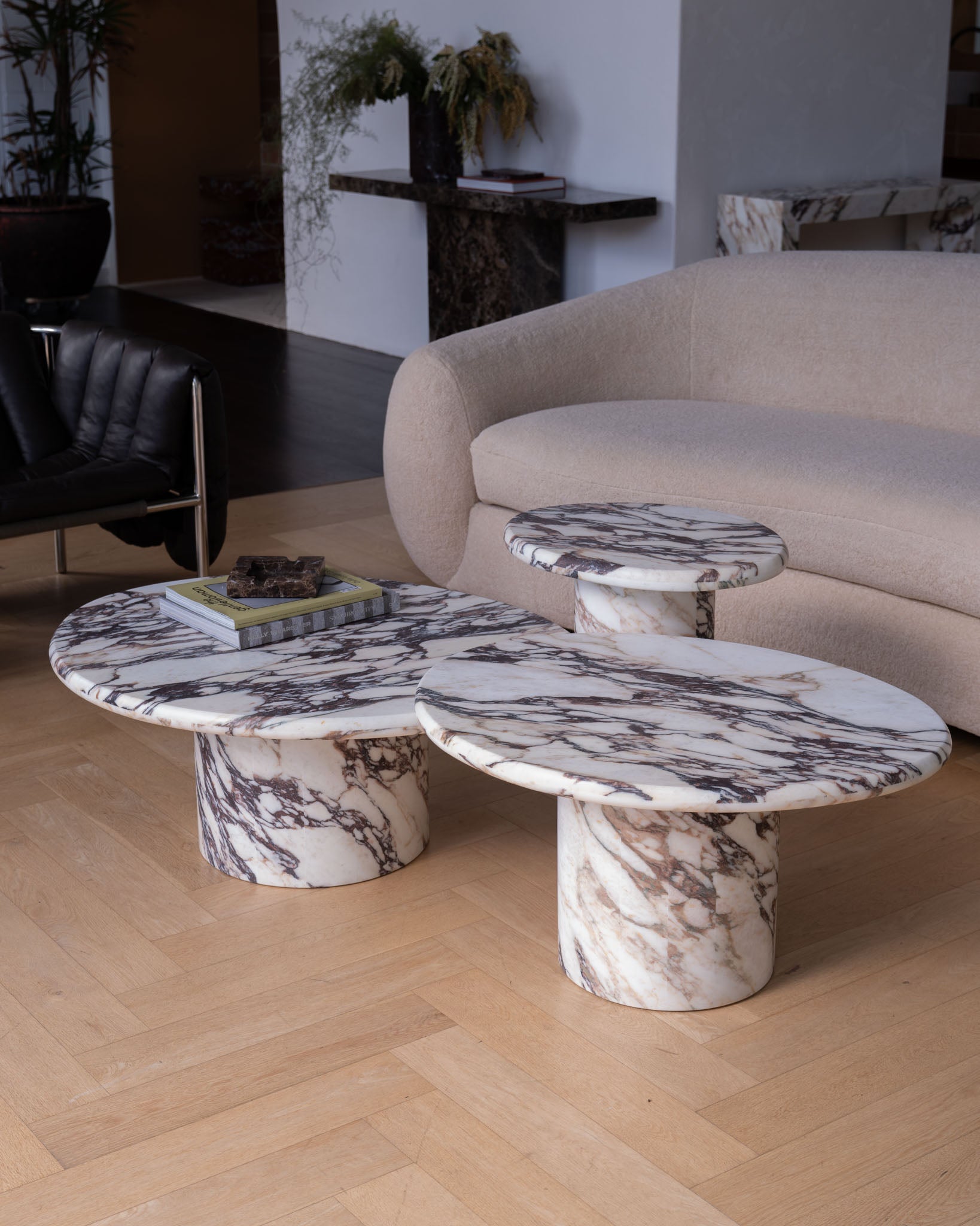 Wabi Calacatta Viola Coffee Table Pair