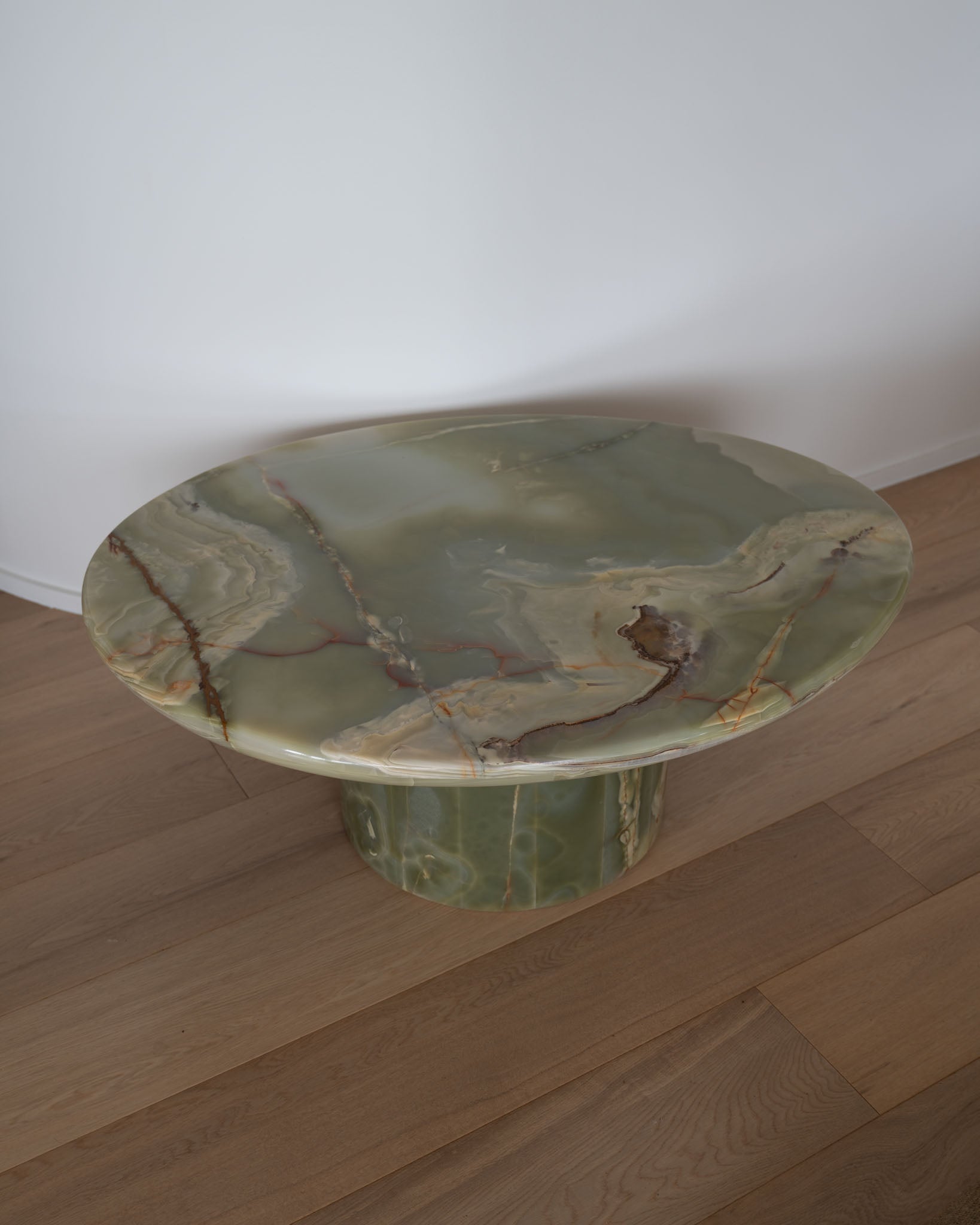 Wabi Green Onyx Coffee Table Pair