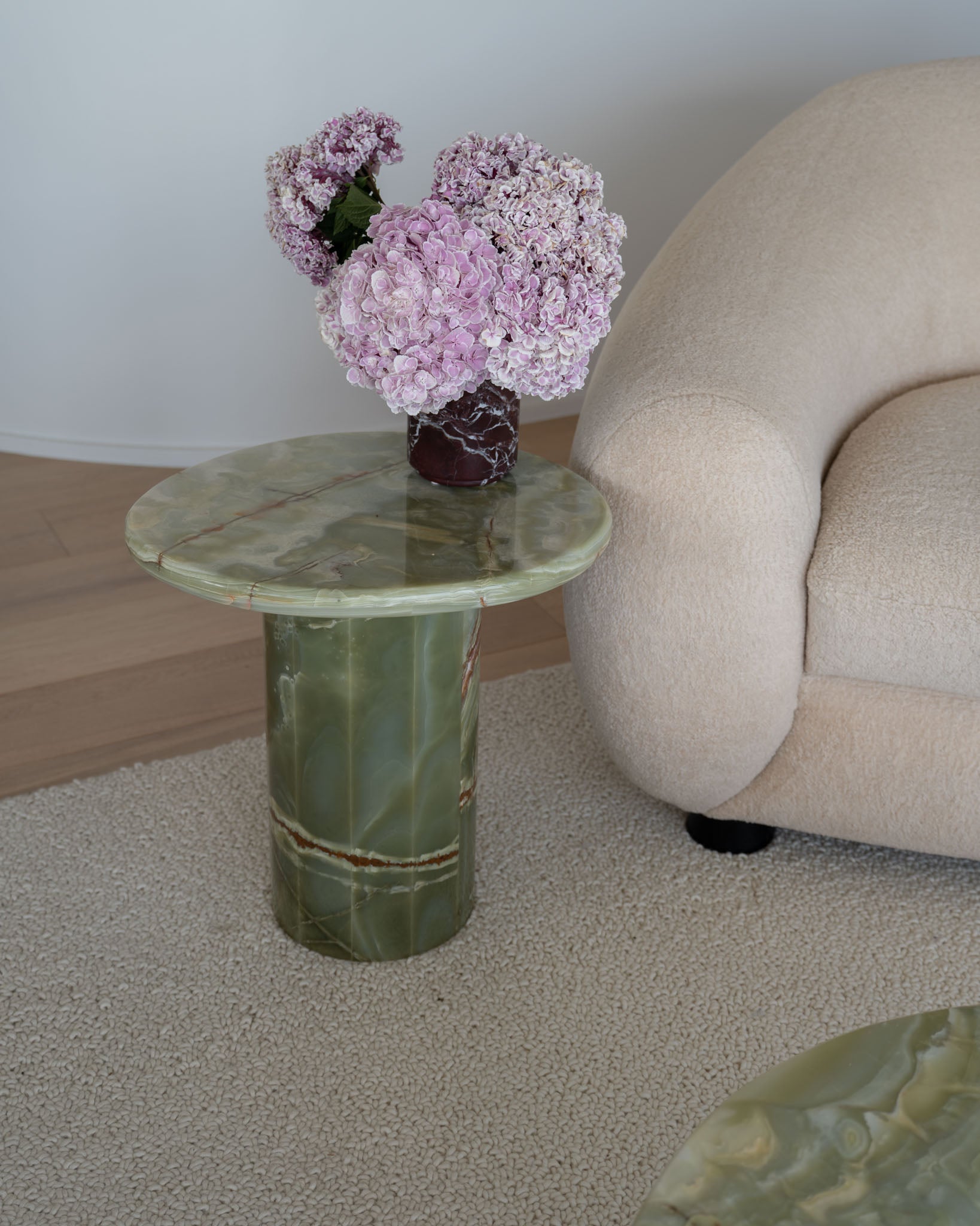 Wabi Side Table Green Onyx