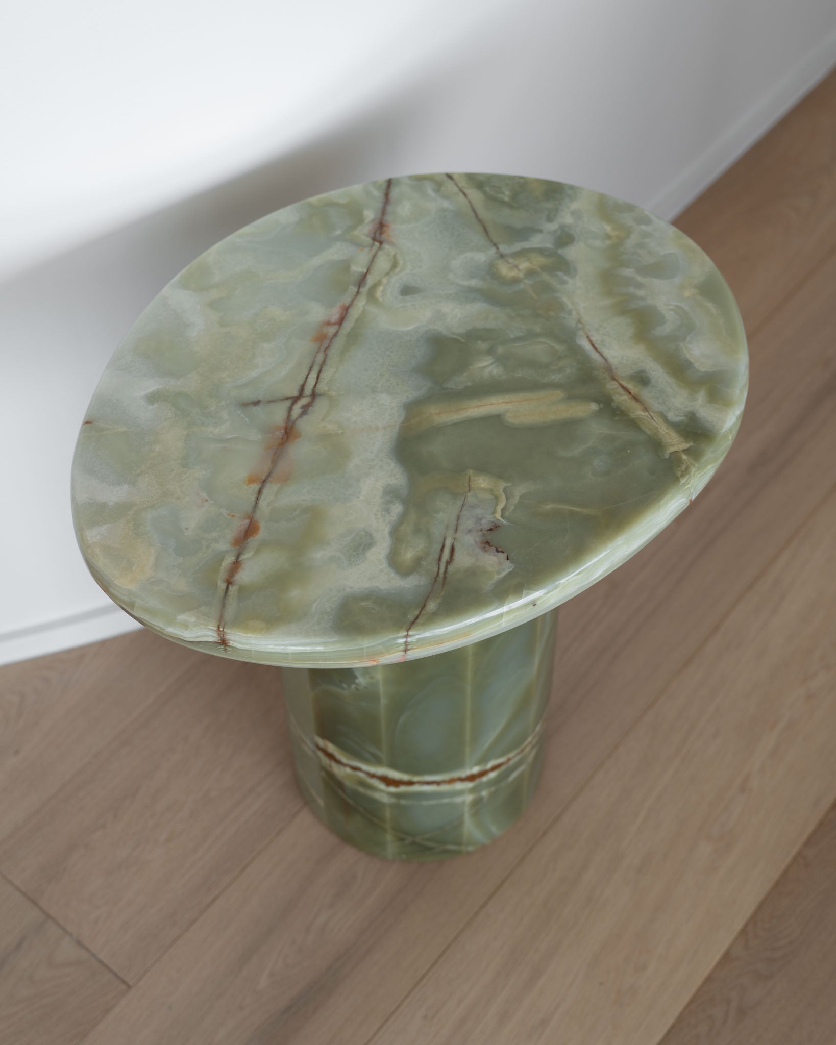 Wabi Side Table Green Onyx