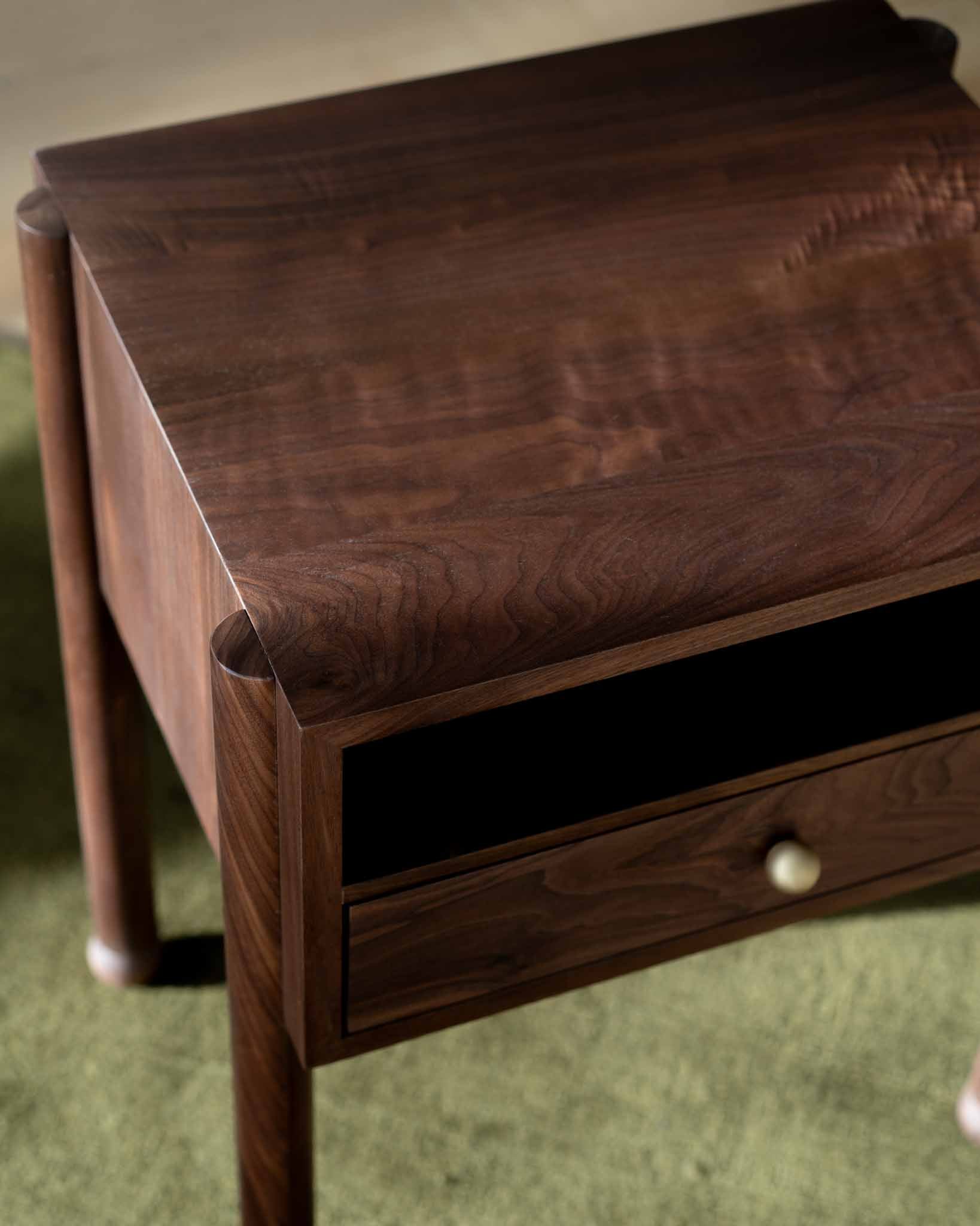 Naomi Walnut Bedside