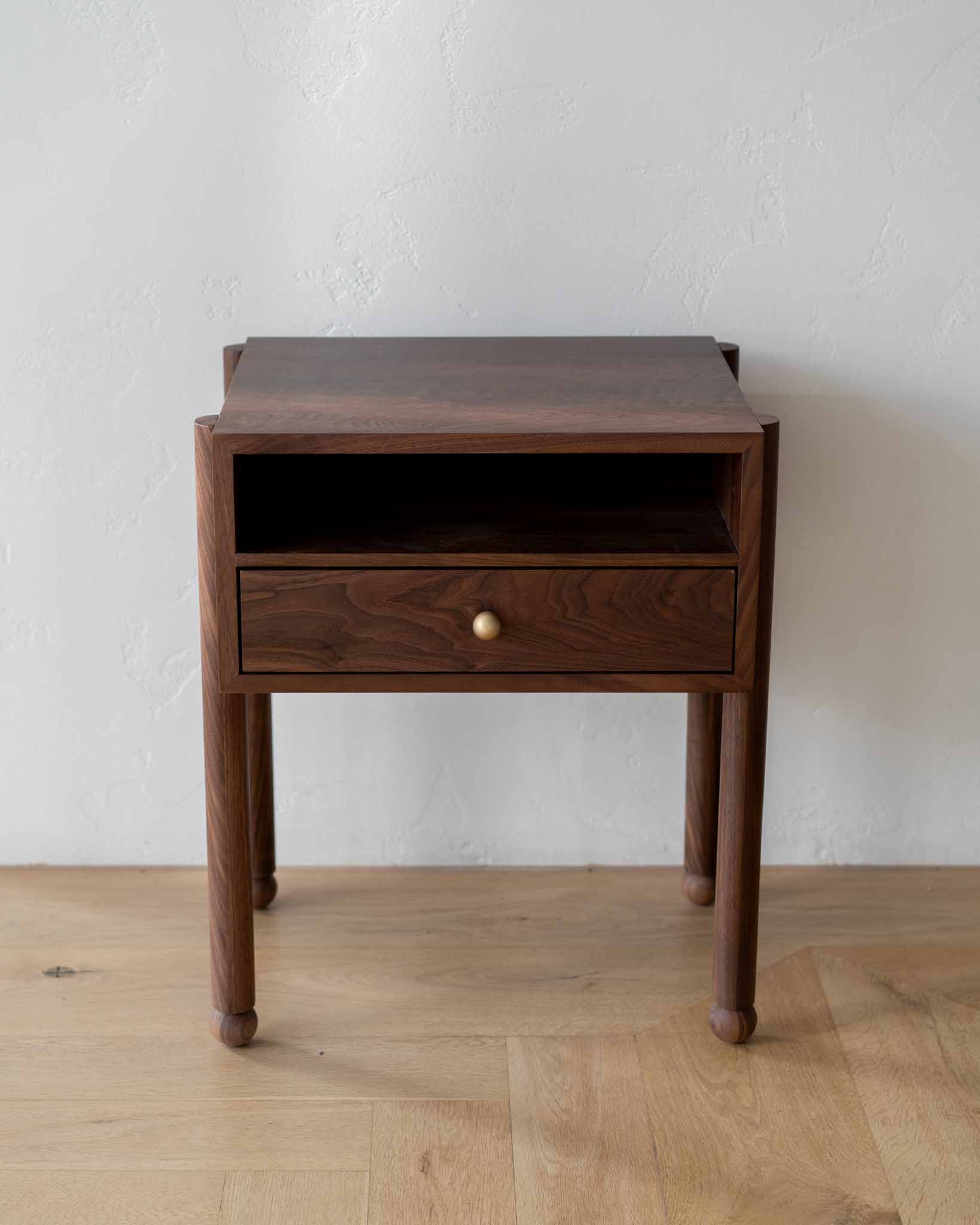 Naomi Walnut Bedside