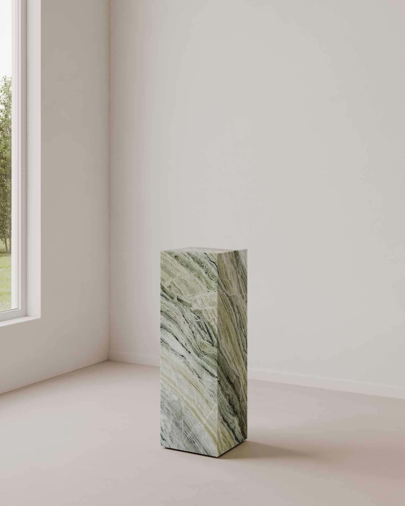 Plinth Tall Jade Green - Fleur Studios