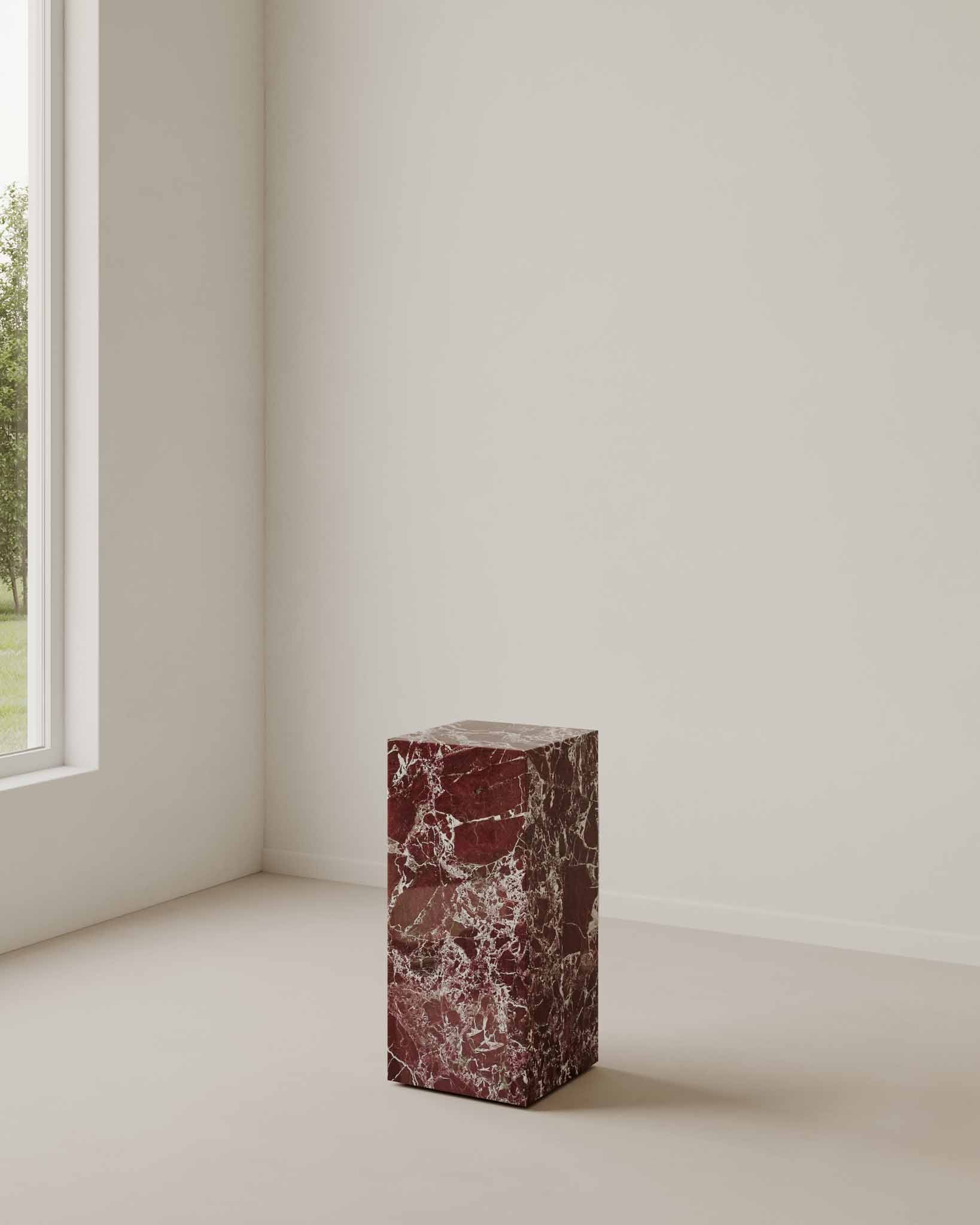 Plinth Medium Rosa Levanto - Fleur Studios